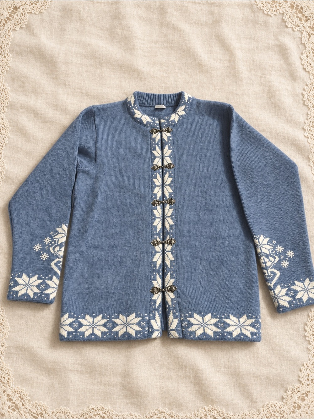 ❄️🎿 Vintage 100% Wool Cardigan XS